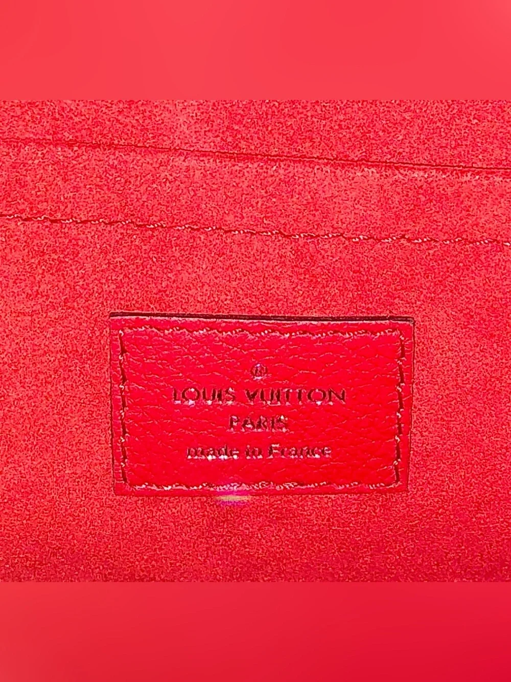 Louis Vuitton Mylockme BB in color RUBY